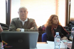 Kick-off Meeting - 08-Lubomir Halatchev (NATFA, Rector); Jana Keeble (VSMU) 